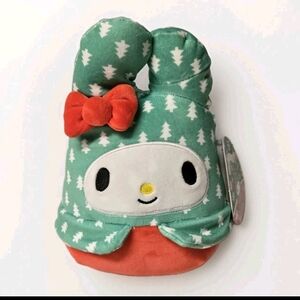 Squishmallows Green and Red Bunny Plush